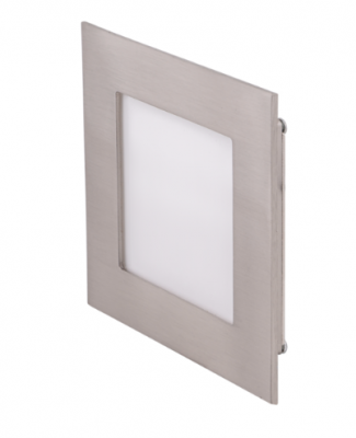 BROOM LED RECESSED STEP LIGHT 12V 3W 3000K SATIN NICKEL